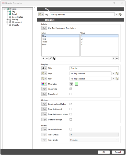 This widget has a wide range of settings for its appearance and behaviour.